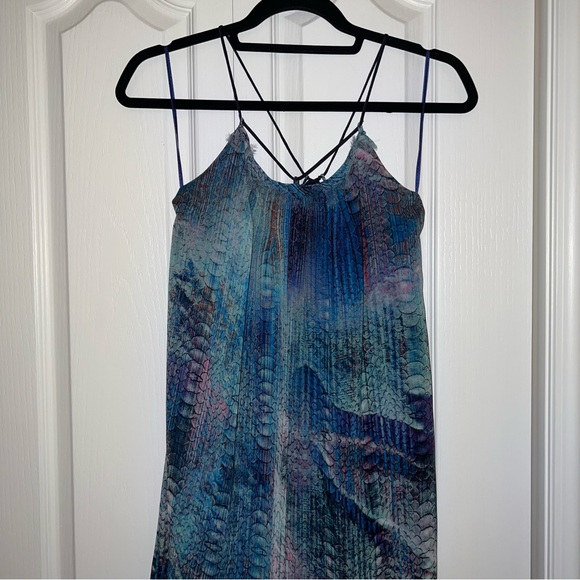 THRIFTED Peacock Sundress - Picture 1 of 4